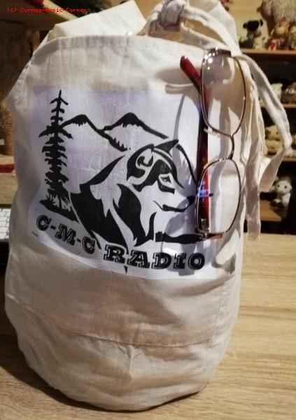 Travelmatchbag aus Baumwolle mit CMC-Radio Aufdruck